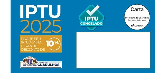 Pagamento do IPTU congelado com vencimento prorrogado entra na última semana