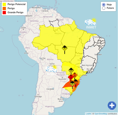 Defesa Civil alerta para risco potencial de chuvas nesta quarta-feira em Guarulhos