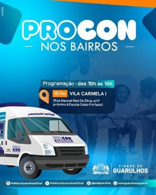 Unidade móvel do Procon atende na Vila Carmela nesta terça-feira